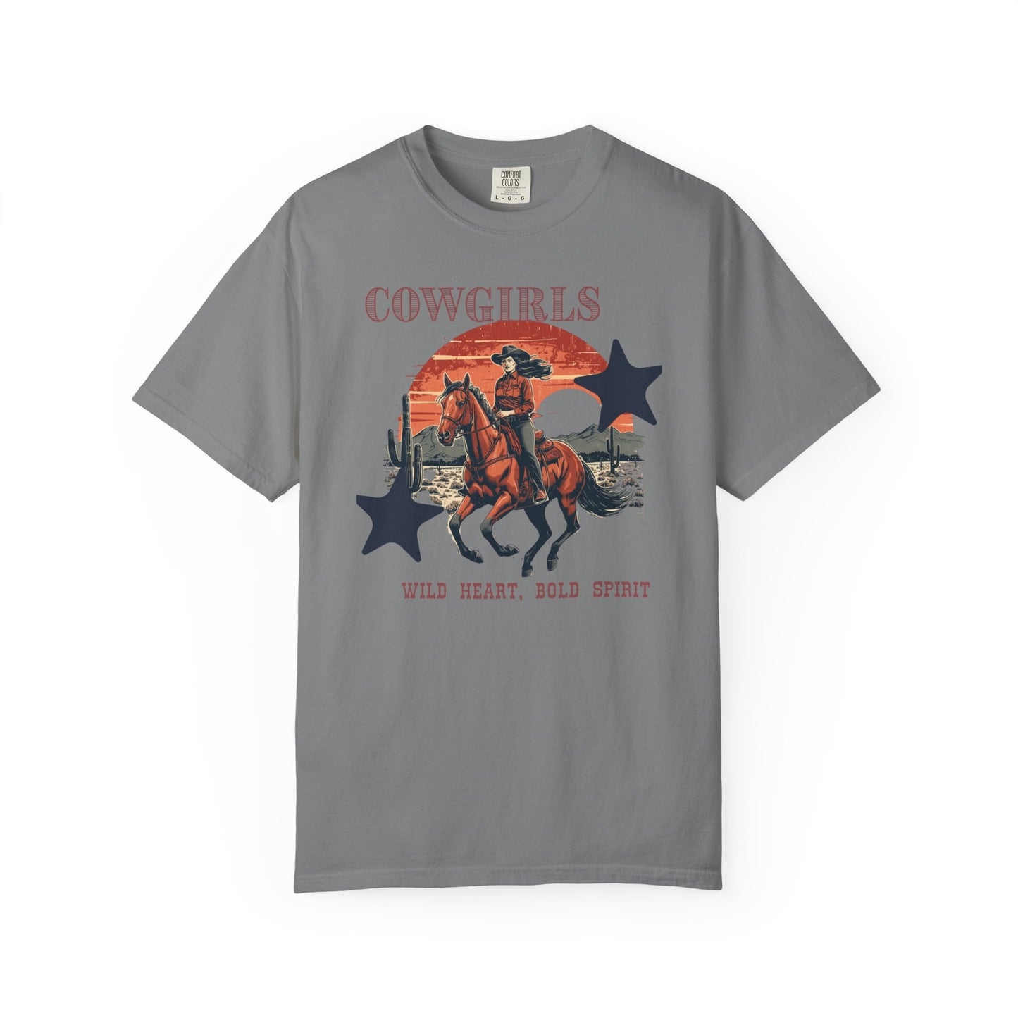 Cowgirls Retro Graphic T-Shirt — "Wild Heart, Bold Spirit" Western Tee