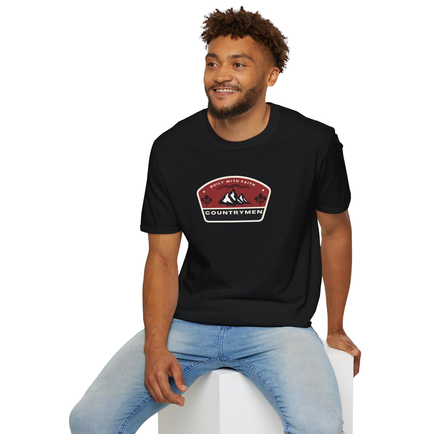 Countrymen Mountain Badge T‑Shirt — Outdoor Adventure Graphic Tee