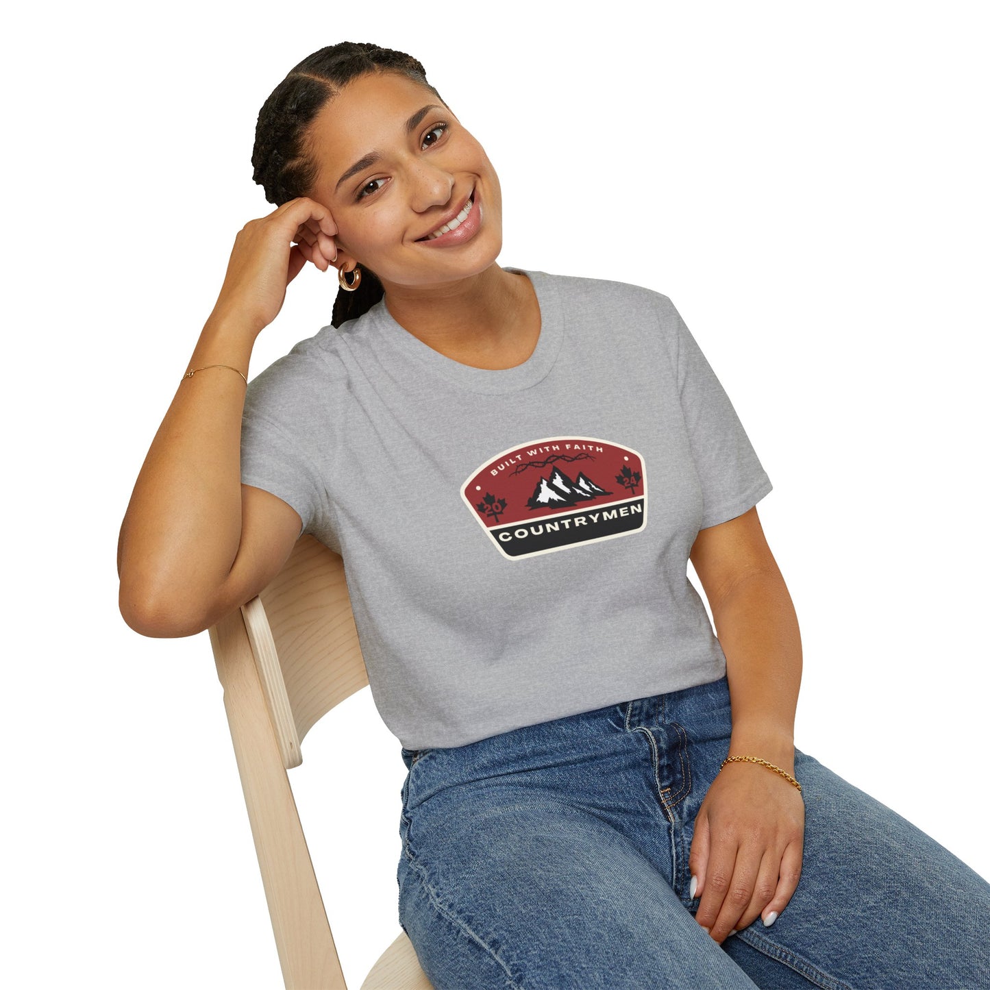 Countrymen Mountain Badge T‑Shirt — Outdoor Adventure Graphic Tee
