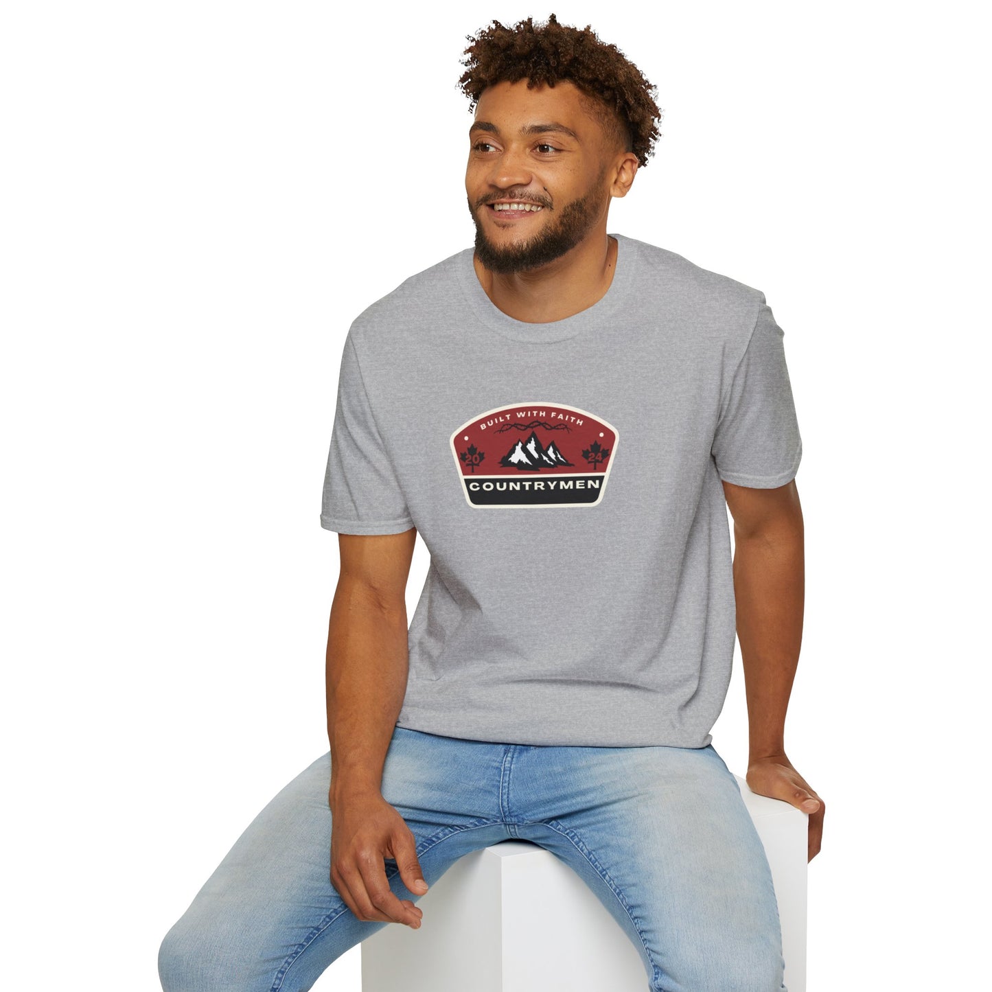 Countrymen Mountain Badge T‑Shirt — Outdoor Adventure Graphic Tee