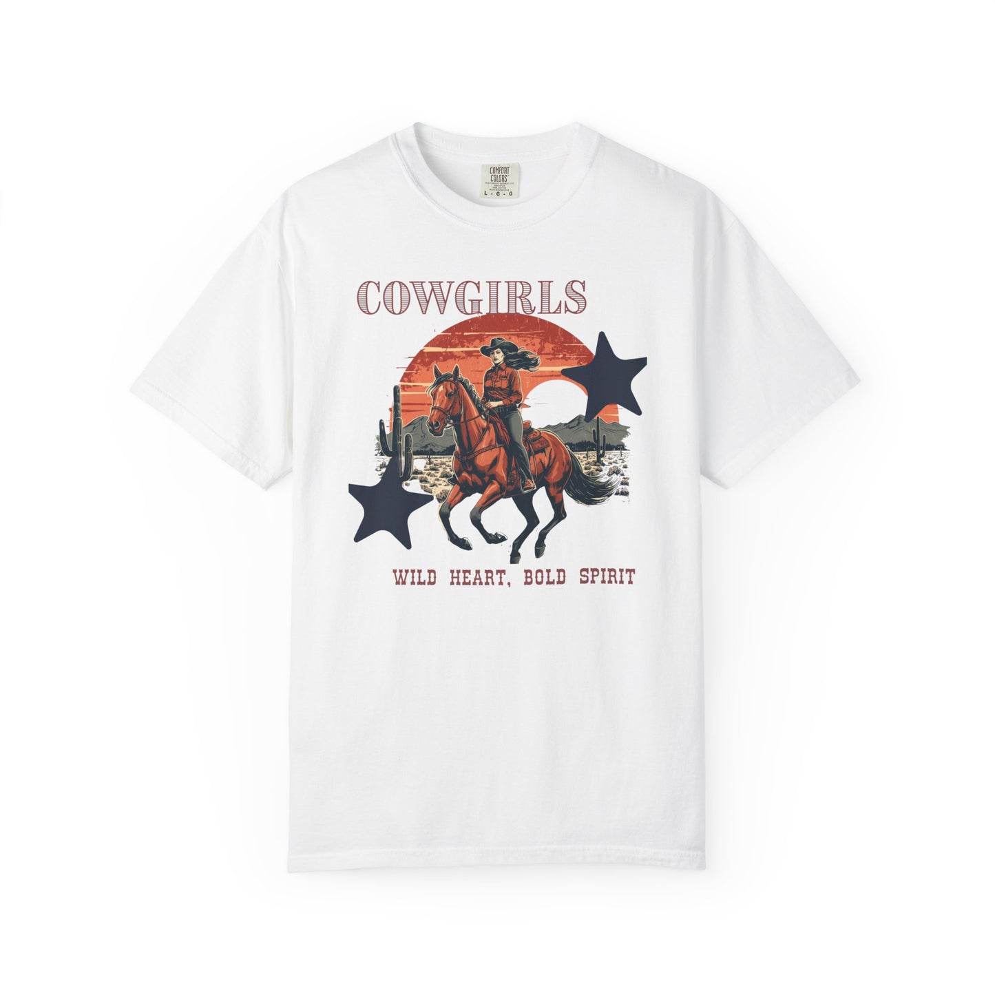 Cowgirls Retro Graphic T-Shirt — "Wild Heart, Bold Spirit" Western Tee