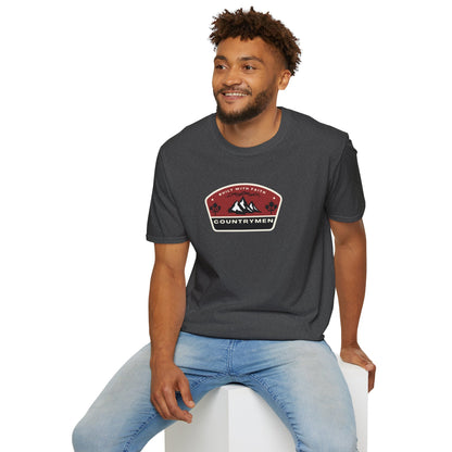Countrymen Mountain Badge T‑Shirt — Outdoor Adventure Graphic Tee
