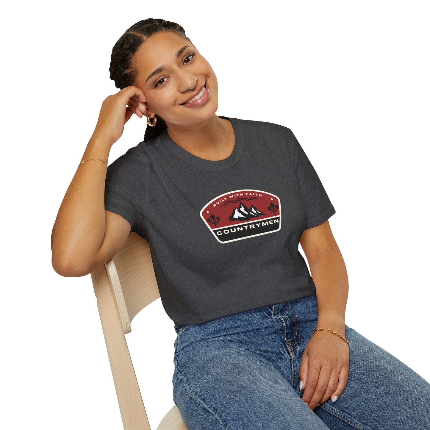 Countrymen Mountain Badge T‑Shirt — Outdoor Adventure Graphic Tee