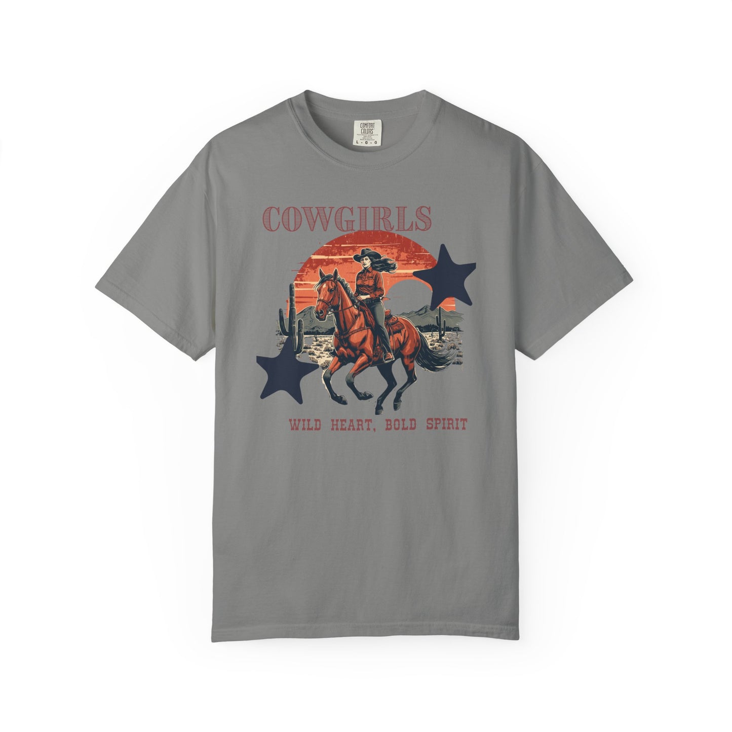Cowgirls Retro Graphic T-Shirt — "Wild Heart, Bold Spirit" Western Tee