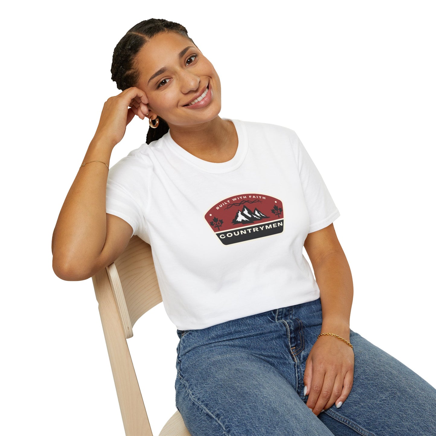 Countrymen Mountain Badge T‑Shirt — Outdoor Adventure Graphic Tee